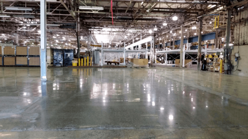 Polished Concrete floor in Michigan