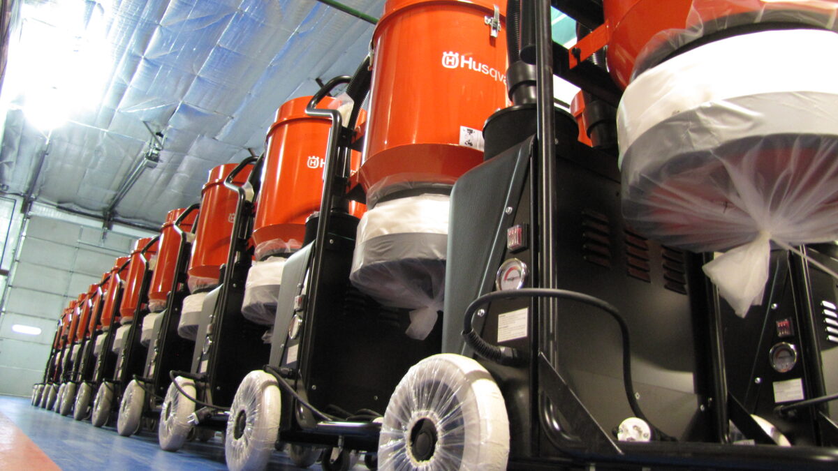 Concrete Hepa Vacs Ready to control concrete dust