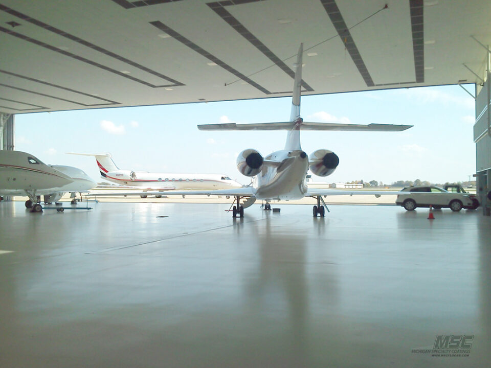 Aircraft Hangar flooring by MSC Floors