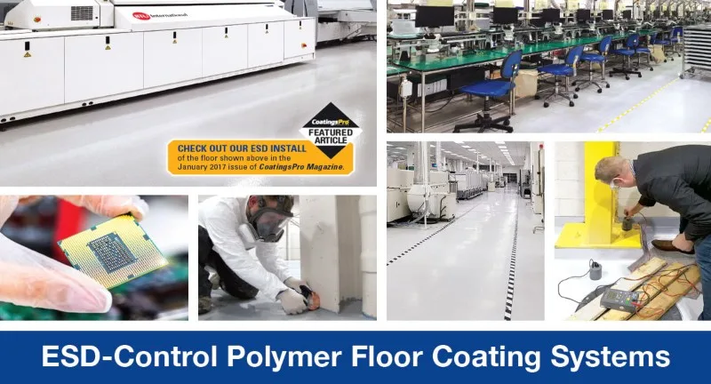 ESD-Control Polymer floor coating System in Michigan & Ohio