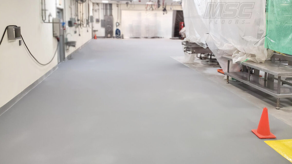 Antimicrobial Flooring at Food Manufacturing Plant
