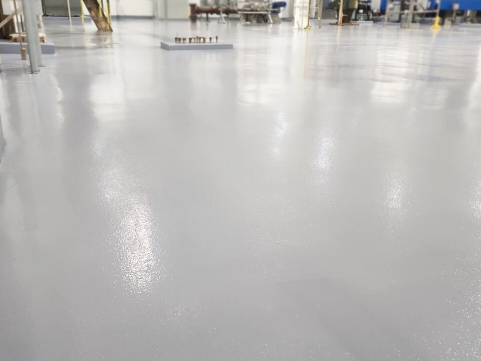 Epoxy Mortar Flooring in Waste Water Treatment Plant